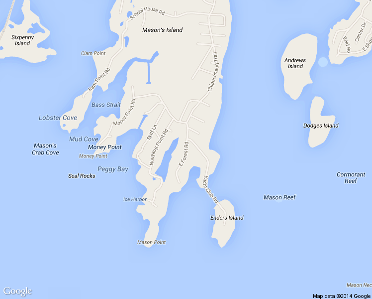 map of restaurants, bars, coffee shops, grocery stores, and more near 13 East Forest Road in Mystic