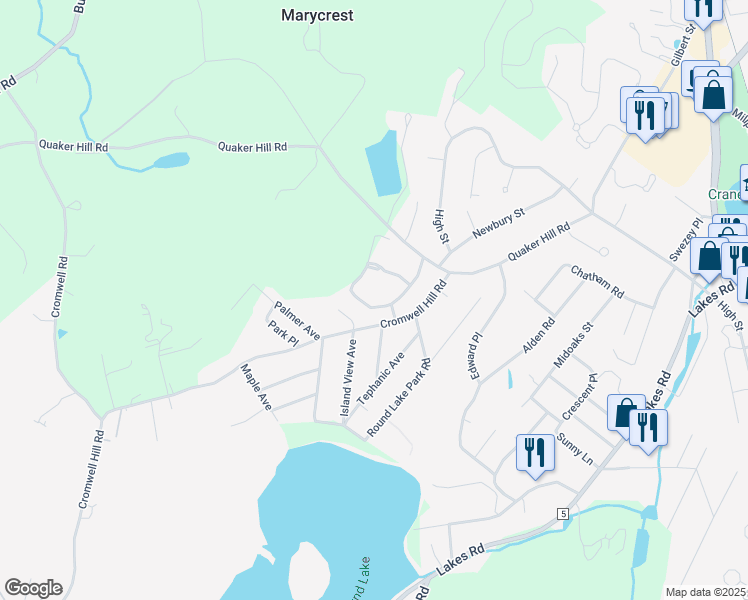 map of restaurants, bars, coffee shops, grocery stores, and more near 612 Arlin Road in Monroe
