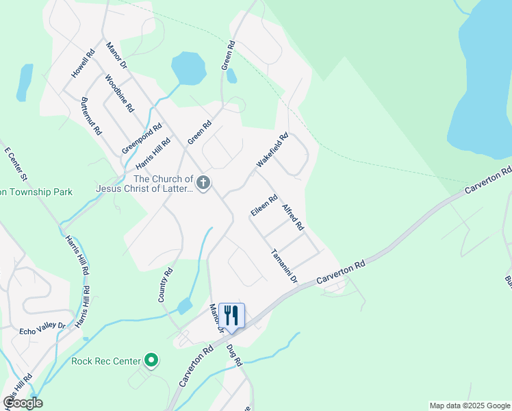 map of restaurants, bars, coffee shops, grocery stores, and more near 6 Eileen Road in Wyoming
