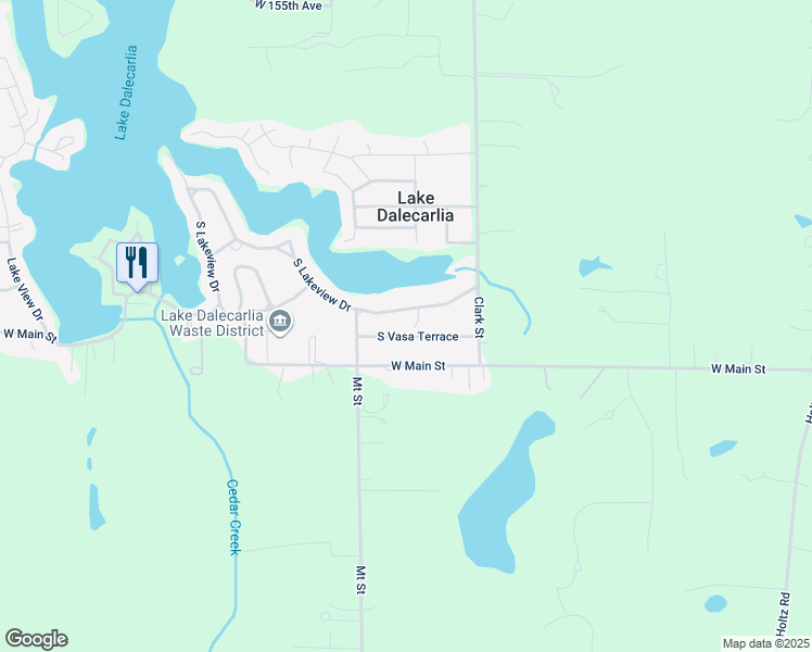 map of restaurants, bars, coffee shops, grocery stores, and more near 790 South Lakeview Drive in Lowell