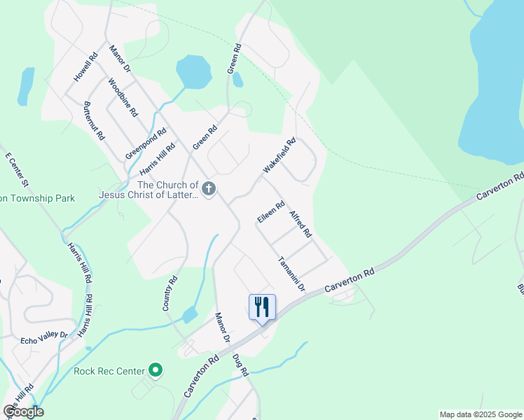 map of restaurants, bars, coffee shops, grocery stores, and more near 6 Eileen Road in Wyoming