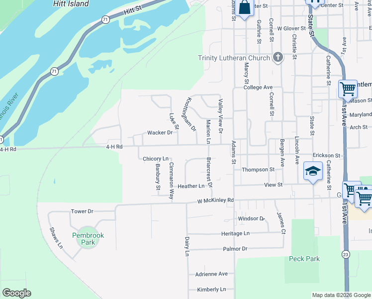map of restaurants, bars, coffee shops, grocery stores, and more near 904 Luke Street in Ottawa