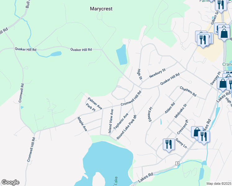 map of restaurants, bars, coffee shops, grocery stores, and more near 612 Arlin Road in Monroe