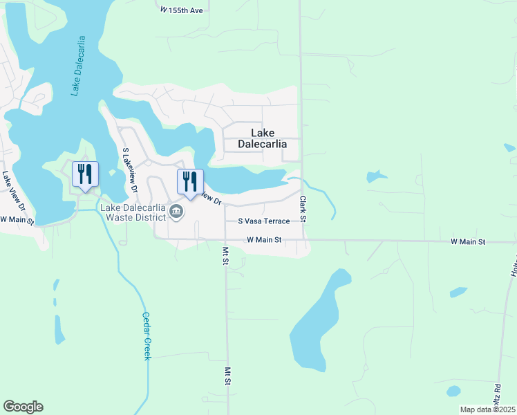 map of restaurants, bars, coffee shops, grocery stores, and more near 790 South Lakeview Drive in Lowell