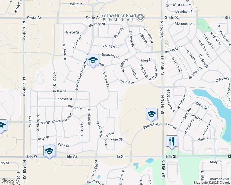 16019 Potter Street, Bennington NE Walk Score