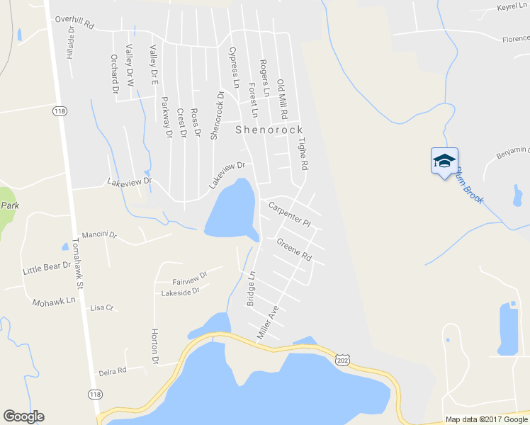 map of restaurants, bars, coffee shops, grocery stores, and more near 65 Lakeview Drive in Yorktown Heights