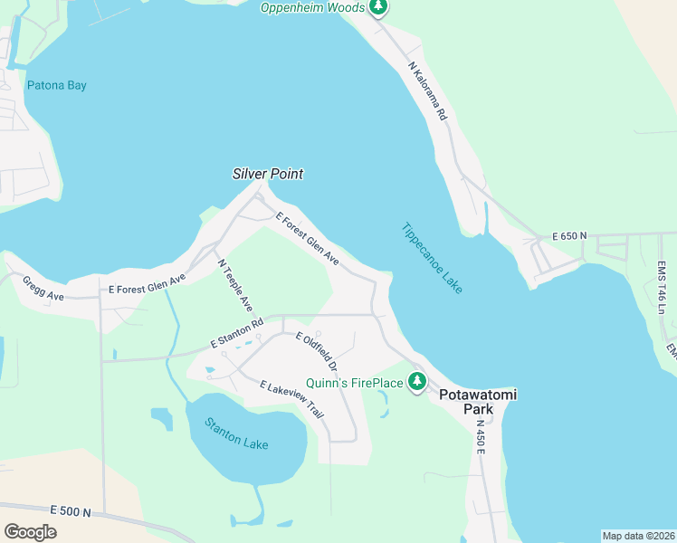 map of restaurants, bars, coffee shops, grocery stores, and more near 4081 E Forest Glen Ave in Leesburg