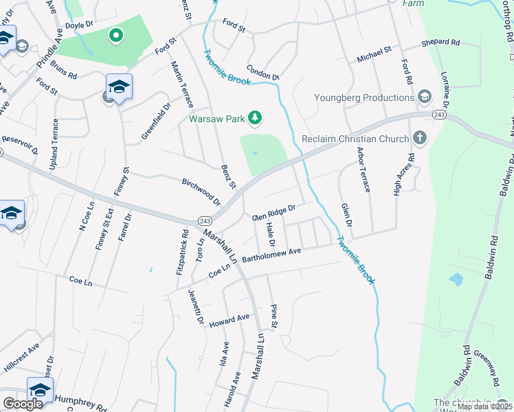 map of restaurants, bars, coffee shops, grocery stores, and more near 15 Dempsey Court in Ansonia