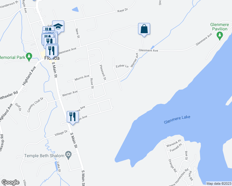 map of restaurants, bars, coffee shops, grocery stores, and more near 16 Andrew Court in Florida