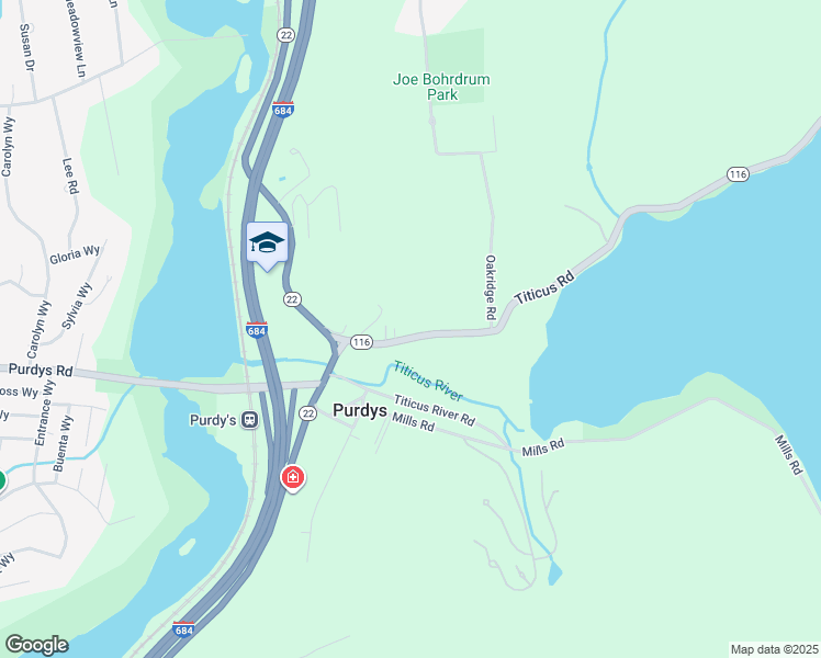 map of restaurants, bars, coffee shops, grocery stores, and more near 106 Titicus Road in North Salem