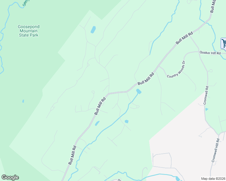 map of restaurants, bars, coffee shops, grocery stores, and more near 391 Bull Mill Road in Chester