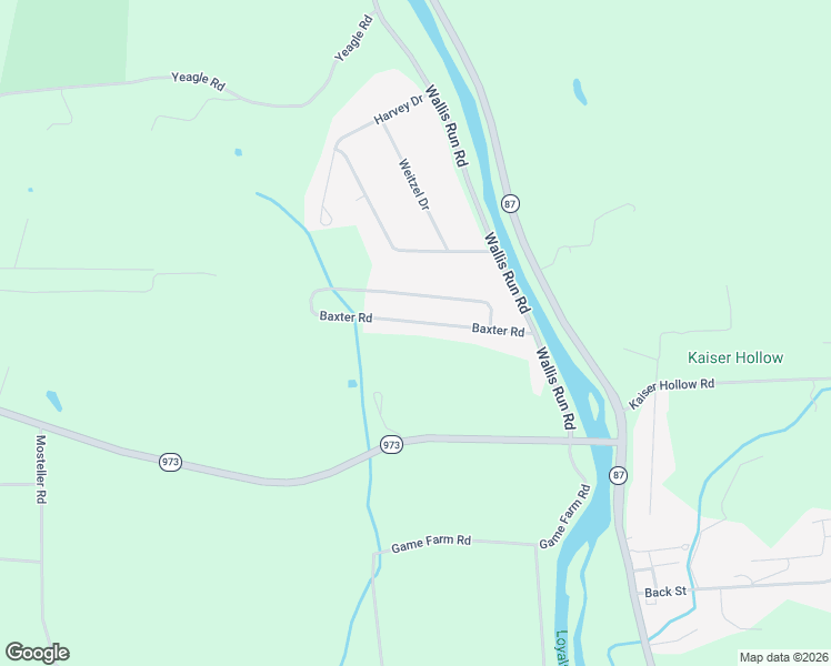 map of restaurants, bars, coffee shops, grocery stores, and more near 101-399 Baxter Road in Montoursville