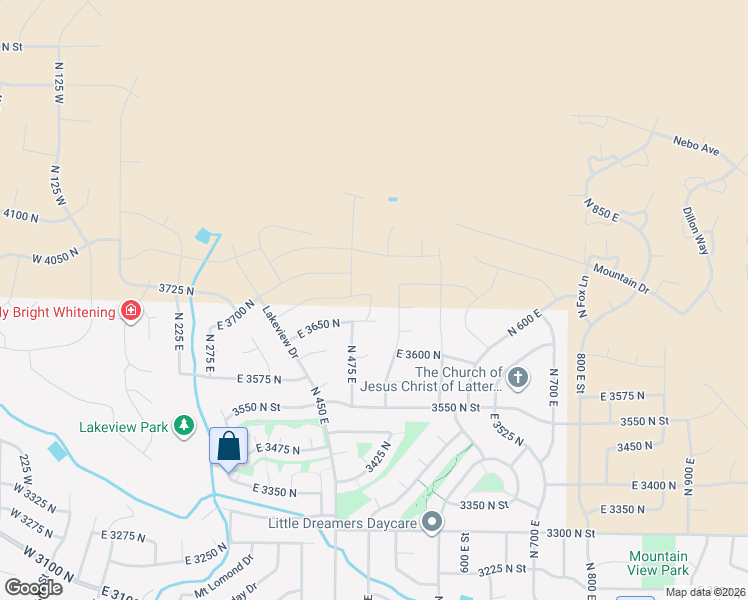 map of restaurants, bars, coffee shops, grocery stores, and more near 3670 Goodlife Lane in North Ogden