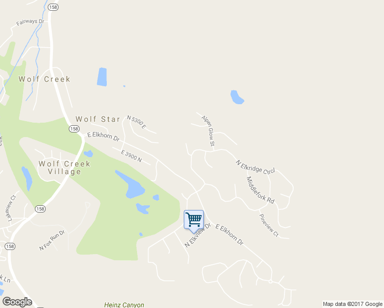 map of restaurants, bars, coffee shops, grocery stores, and more near 3963 North Elkridge Trail in Eden