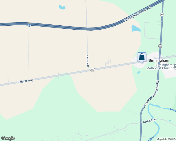 map of restaurants, bars, coffee shops, grocery stores, and more near Edison Highway in Erie County