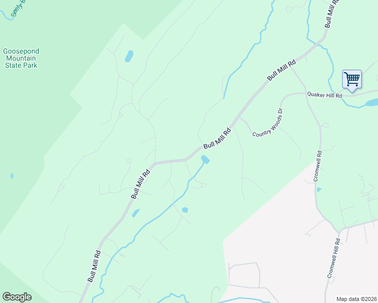 map of restaurants, bars, coffee shops, grocery stores, and more near 421 Bull Mill Road in Chester