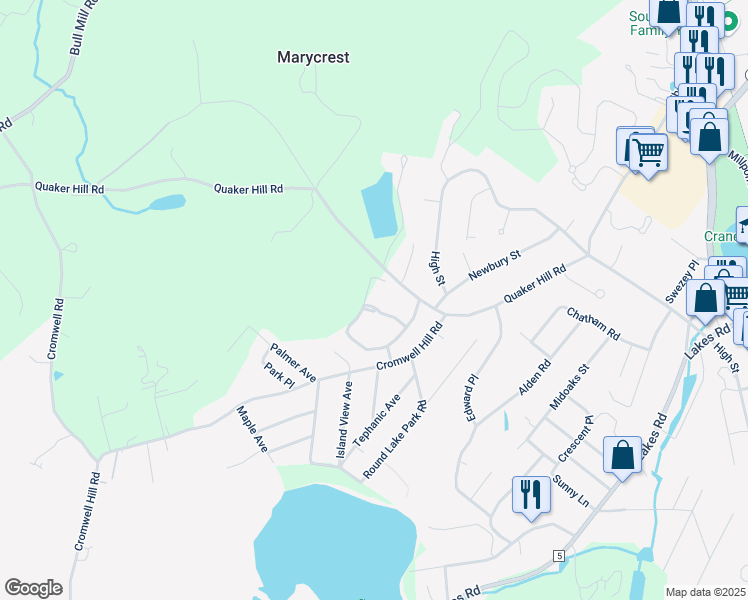 map of restaurants, bars, coffee shops, grocery stores, and more near 308 Arlin Road in Monroe