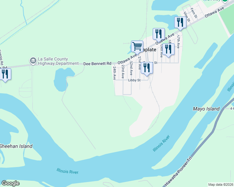 map of restaurants, bars, coffee shops, grocery stores, and more near 416 24th Avenue in Ottawa
