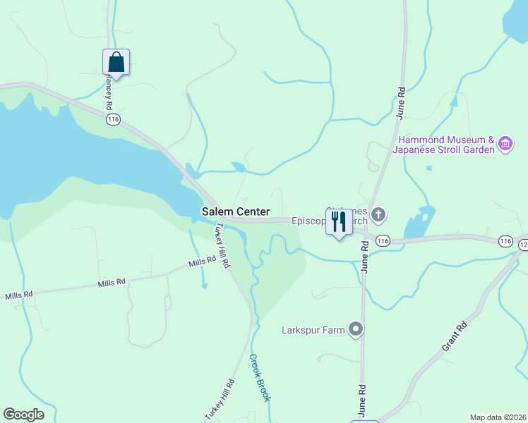map of restaurants, bars, coffee shops, grocery stores, and more near 280 Titicus Road in North Salem