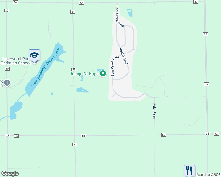 map of restaurants, bars, coffee shops, grocery stores, and more near 5543 Kodiak Trail in Auburn
