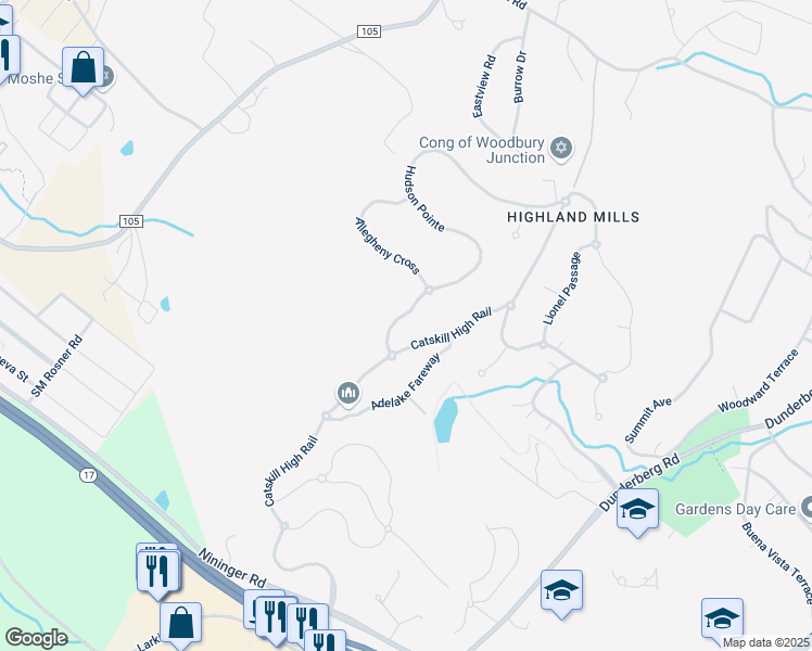 map of restaurants, bars, coffee shops, grocery stores, and more near 6 Hudson Pointe in Monroe