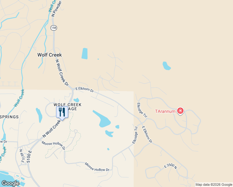 map of restaurants, bars, coffee shops, grocery stores, and more near 5409 East Purple Sage Drive in Eden