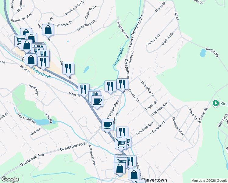 map of restaurants, bars, coffee shops, grocery stores, and more near 1000 Demunds Road in Dallas