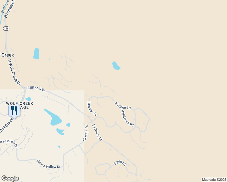 map of restaurants, bars, coffee shops, grocery stores, and more near 3928 North Zermatt Street in Eden