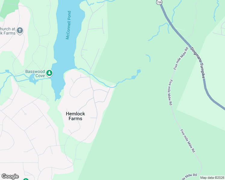 map of restaurants, bars, coffee shops, grocery stores, and more near 1781 Hemlock Farms in Hawley