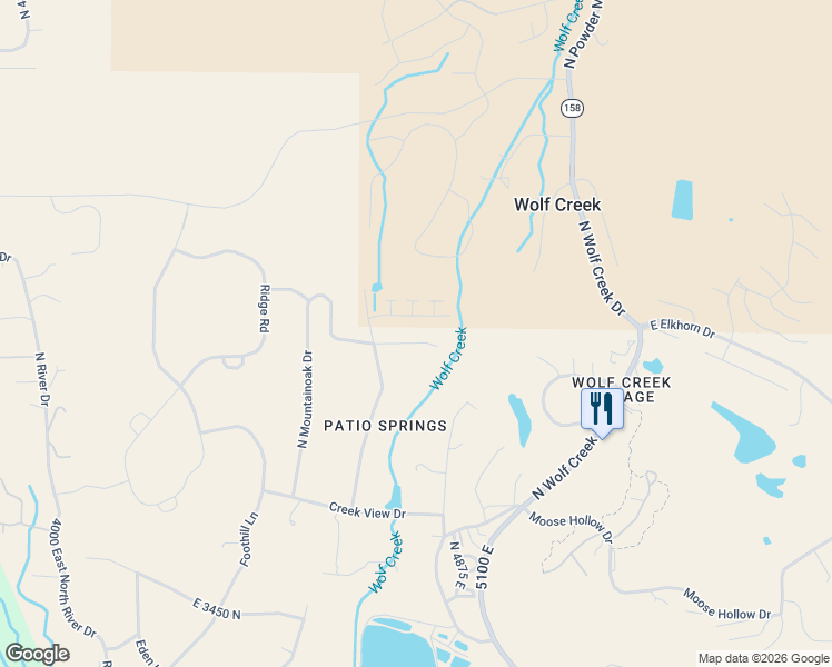 map of restaurants, bars, coffee shops, grocery stores, and more near 4790 North Patio Springs Circle in Eden