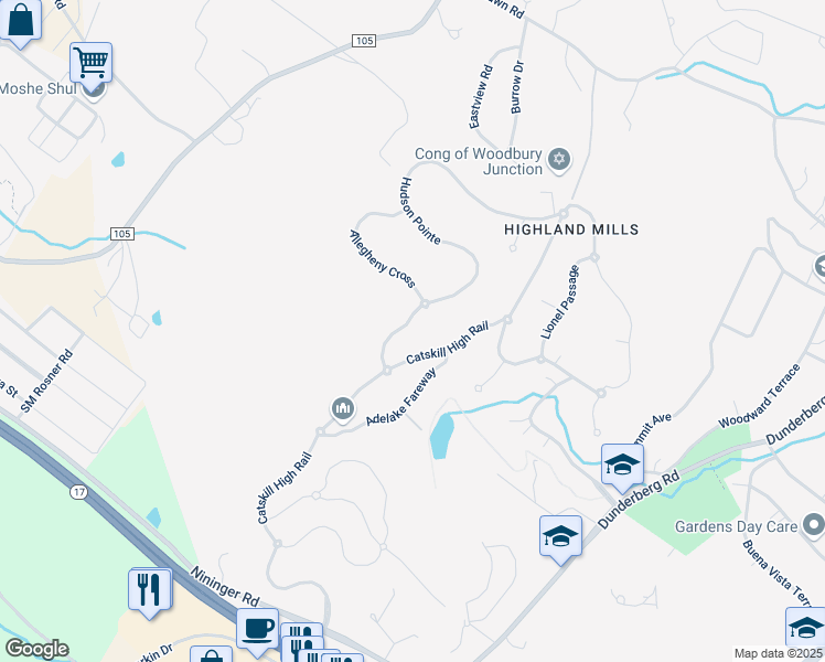 map of restaurants, bars, coffee shops, grocery stores, and more near 6 Hudson Pointe in Monroe