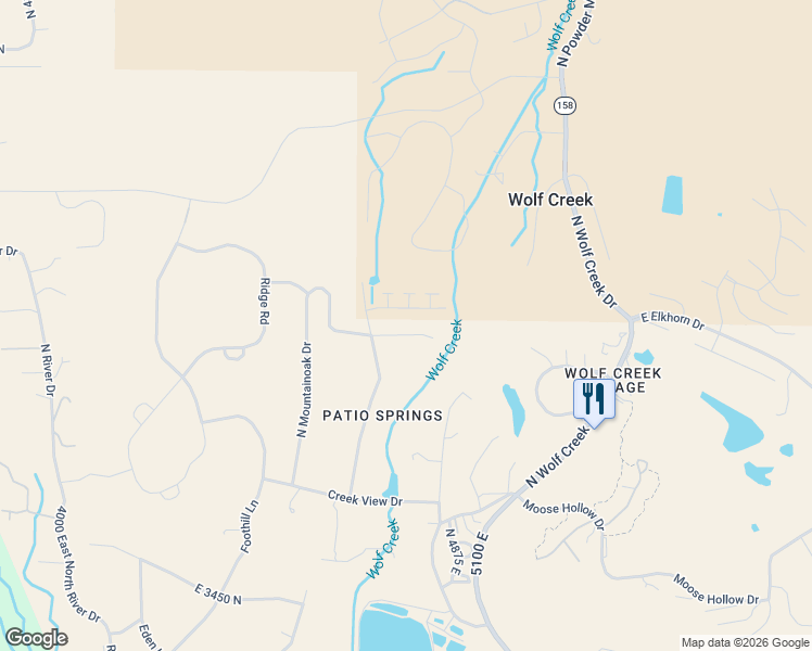 map of restaurants, bars, coffee shops, grocery stores, and more near 4790 North Patio Springs Circle in Eden