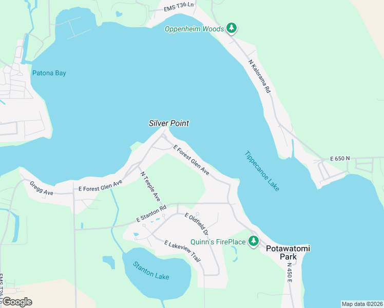 map of restaurants, bars, coffee shops, grocery stores, and more near 3898 E Forest Glen Ave in Leesburg