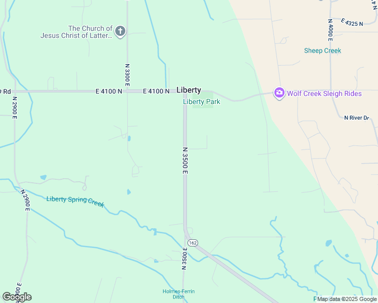 map of restaurants, bars, coffee shops, grocery stores, and more near 3896 North 3500 East in Eden