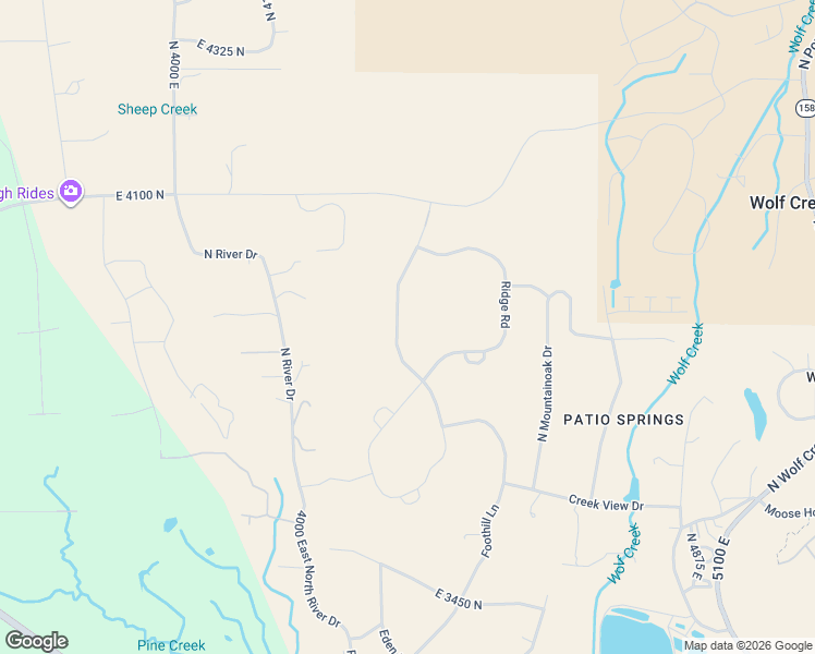 map of restaurants, bars, coffee shops, grocery stores, and more near 3896 North Eagle Ridge Drive in Eden