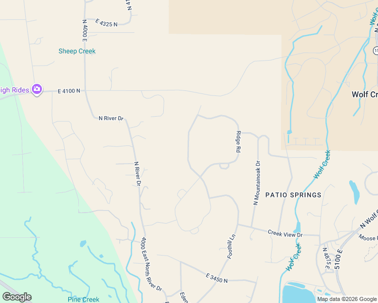 map of restaurants, bars, coffee shops, grocery stores, and more near 3896 North Eagle Ridge Drive in Eden
