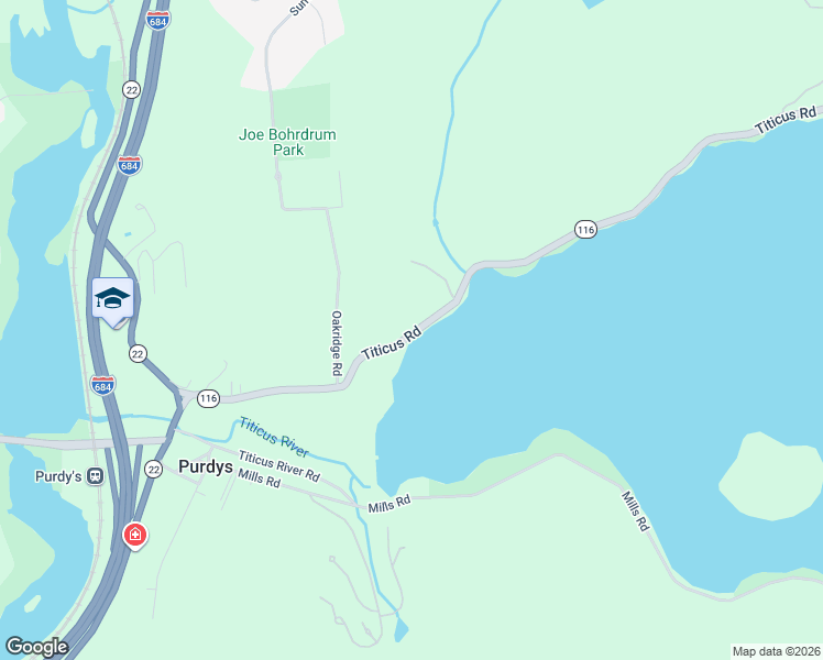 map of restaurants, bars, coffee shops, grocery stores, and more near 106 Titicus Rd in North Salem