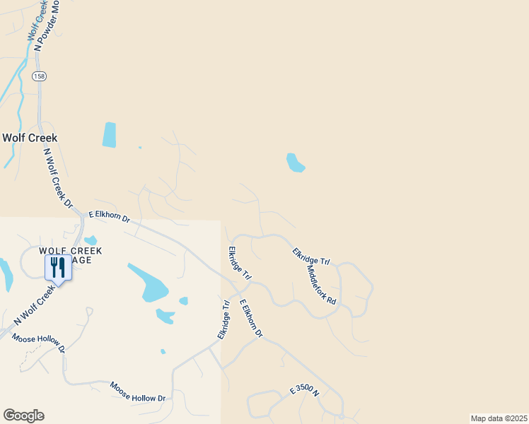 map of restaurants, bars, coffee shops, grocery stores, and more near 3911 North Zermatt Street in Eden