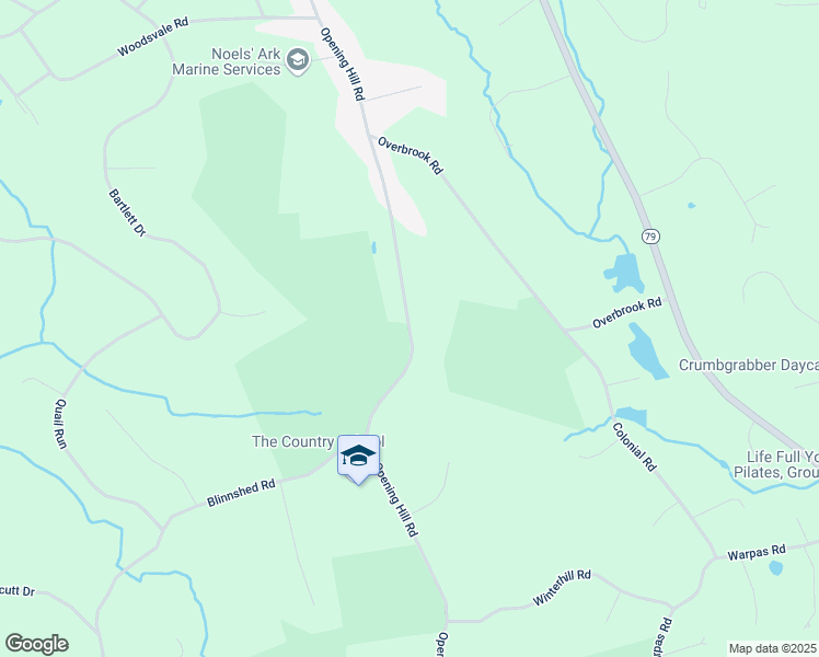 map of restaurants, bars, coffee shops, grocery stores, and more near 415 Opening Hill Road in Madison