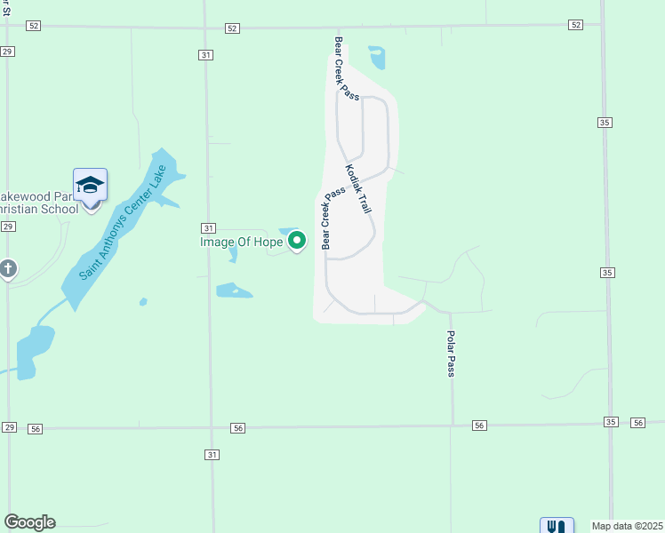 map of restaurants, bars, coffee shops, grocery stores, and more near 5543 Kodiak Trail in Auburn