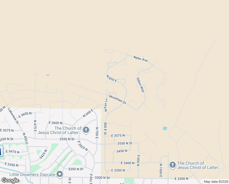 map of restaurants, bars, coffee shops, grocery stores, and more near 3830 Fox Lane in North Ogden