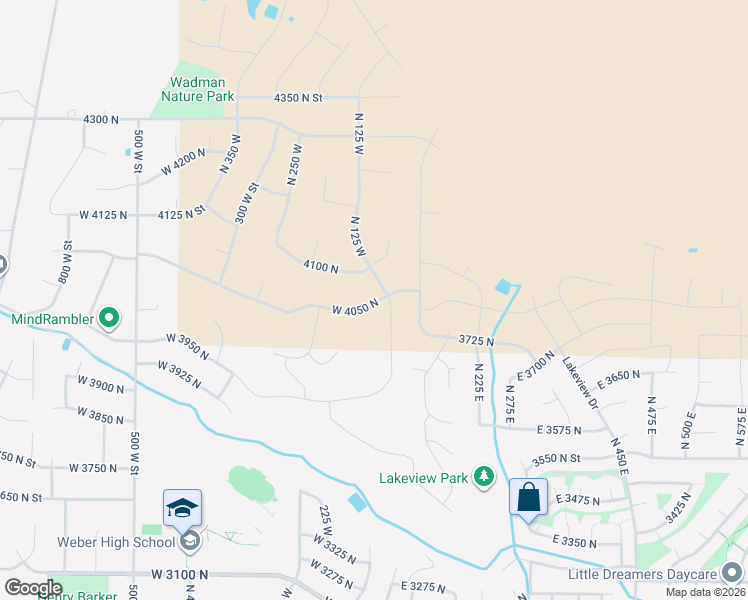 map of restaurants, bars, coffee shops, grocery stores, and more near 149 West 4050 North in Ogden