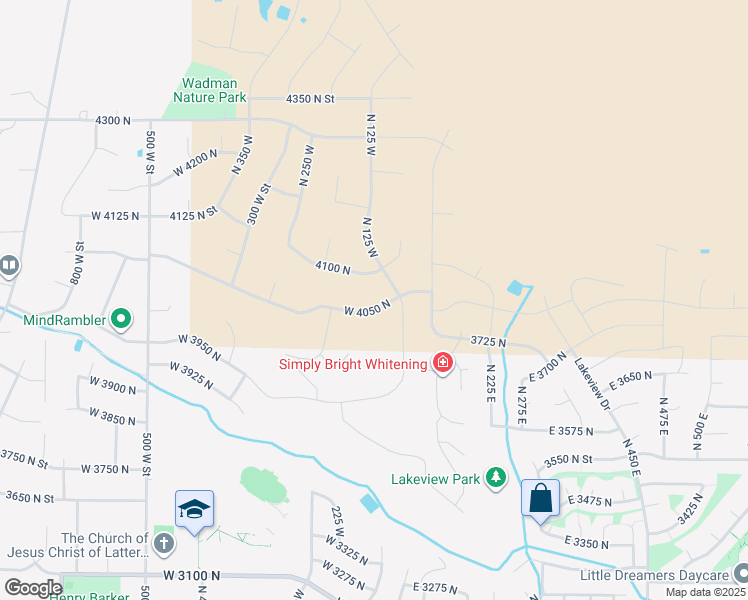 map of restaurants, bars, coffee shops, grocery stores, and more near 152 West 4050 North in Ogden