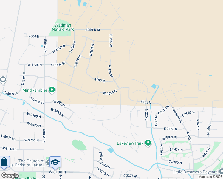 map of restaurants, bars, coffee shops, grocery stores, and more near 152 West 4050 North in Ogden