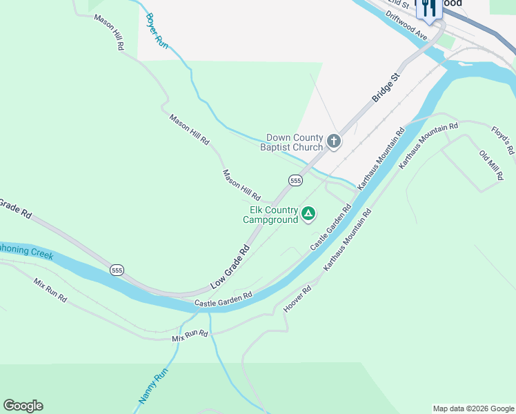 map of restaurants, bars, coffee shops, grocery stores, and more near Oyler Drive in Cameron County