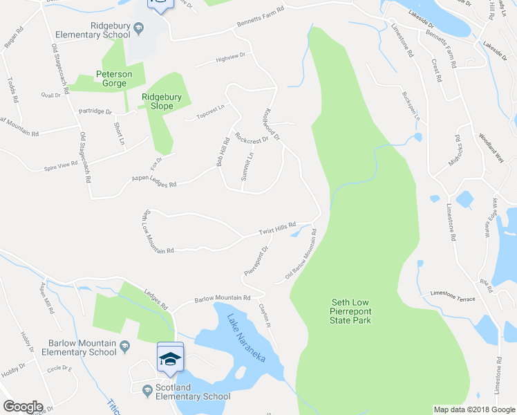 map of restaurants, bars, coffee shops, grocery stores, and more near 145 Seth Low Mountain Road in Ridgefield