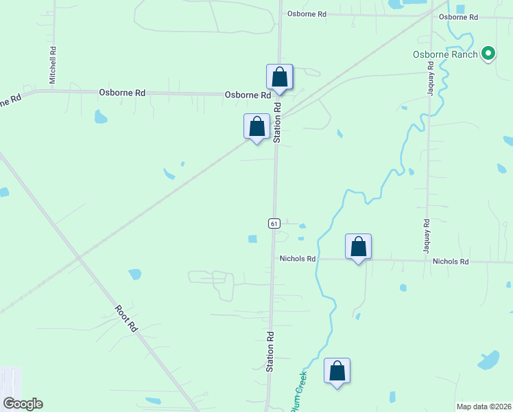 map of restaurants, bars, coffee shops, grocery stores, and more near 11957 Station Road in Columbia Station