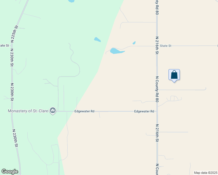 map of restaurants, bars, coffee shops, grocery stores, and more near 22050 Edgewater Road in Omaha