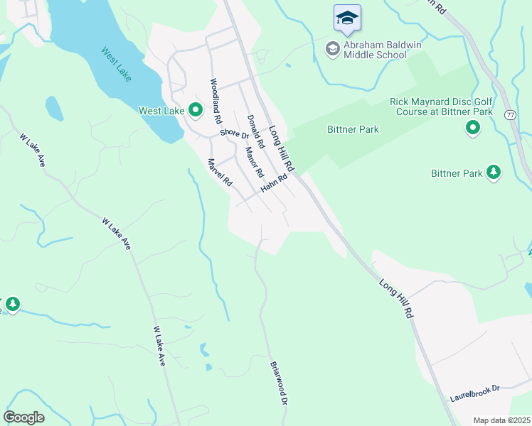 map of restaurants, bars, coffee shops, grocery stores, and more near 329 Woodland Road in Guilford