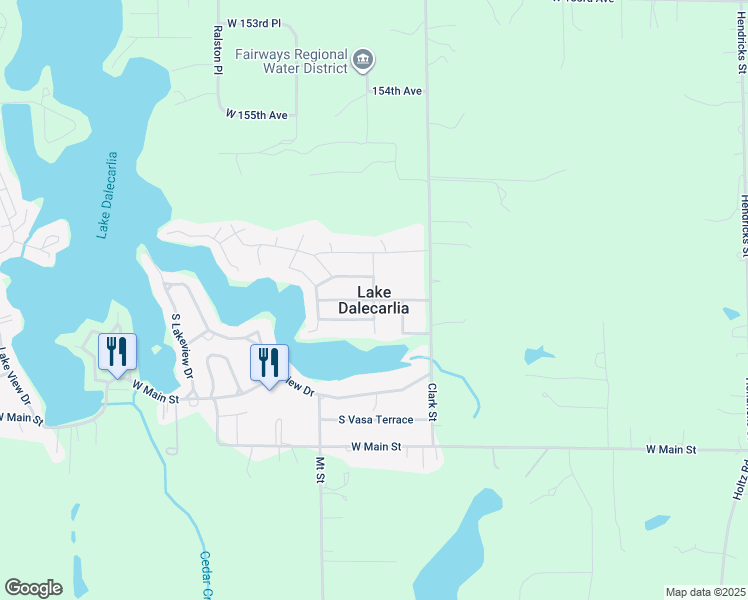 map of restaurants, bars, coffee shops, grocery stores, and more near in Lake Dalecarlia